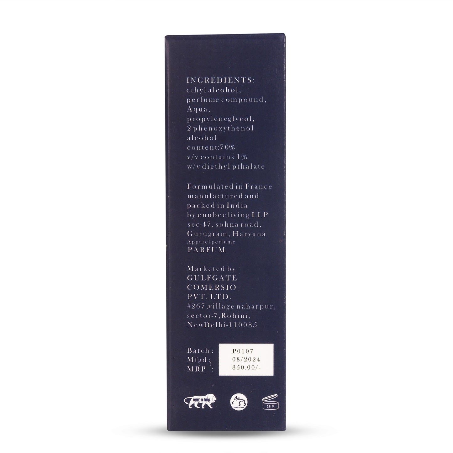 Blue No. 9 Pocket Friendly Perfume Bottle